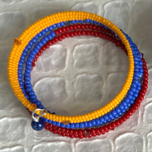 Red, blue, orange Armenian colors bracelet