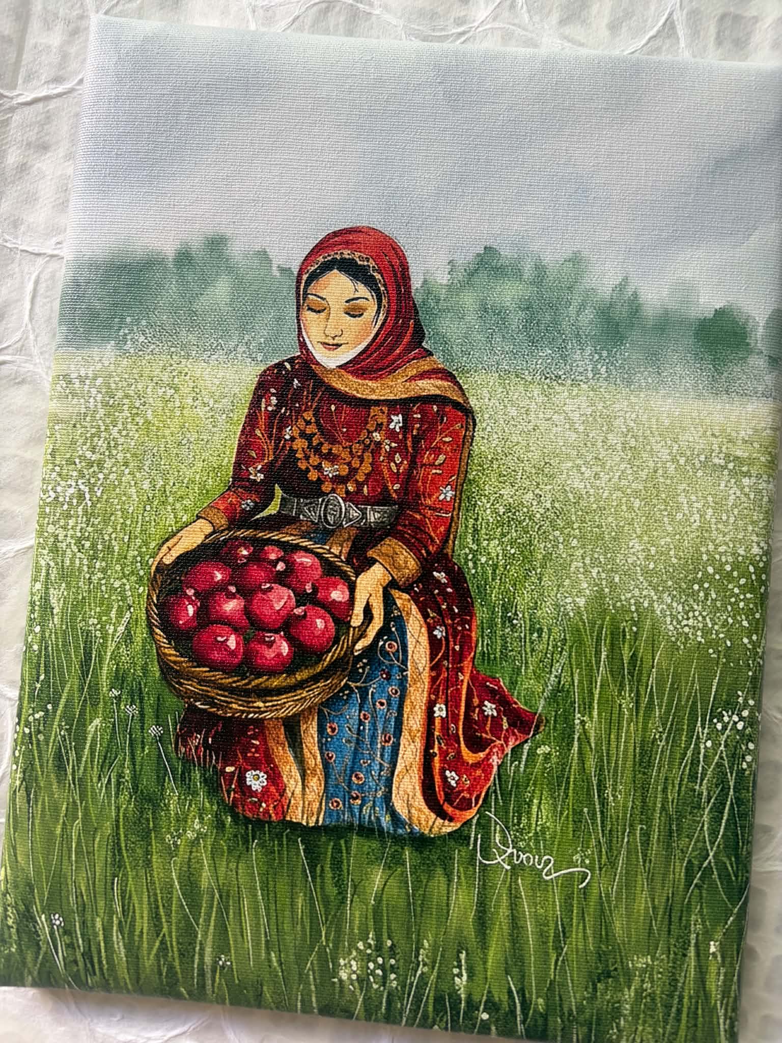 The Pomegranate Harvest - 9"x 12" canvas print - Image 2