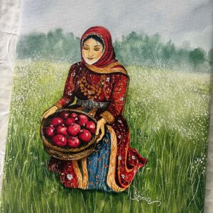 The Pomegranate Harvest - 9"x 12" canvas print