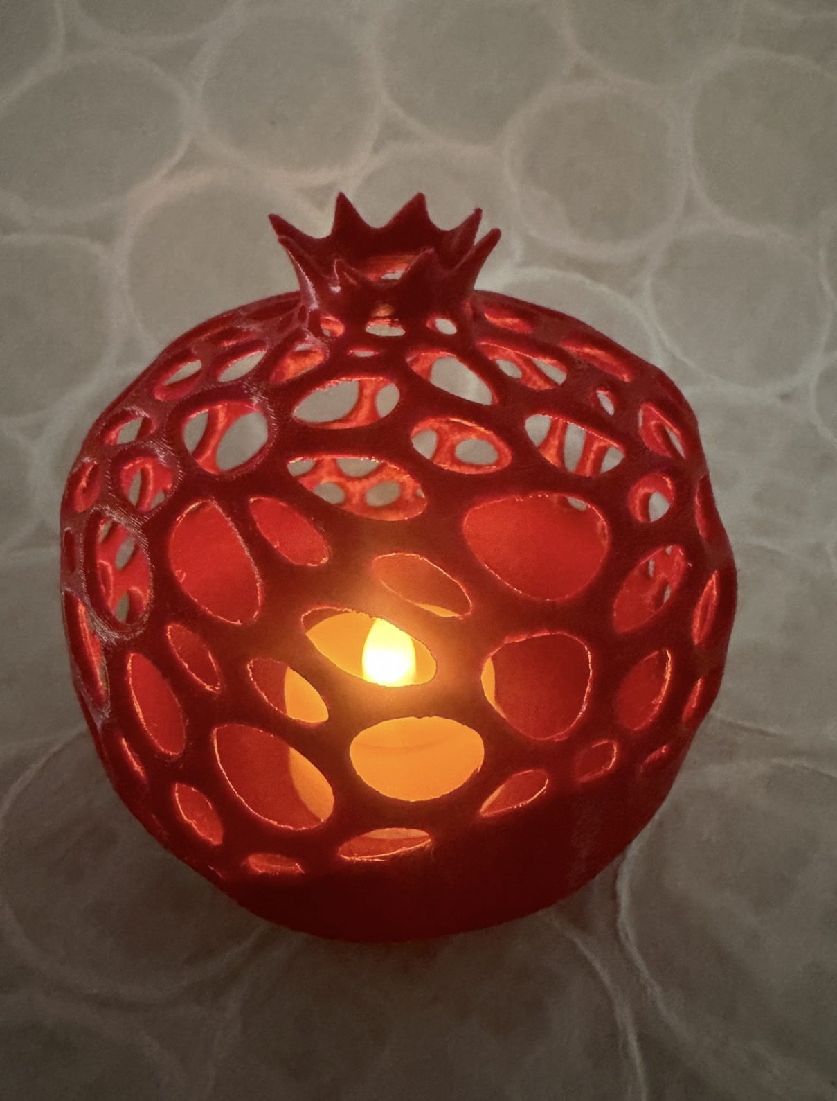 Pomegranate Tea Light with LED light